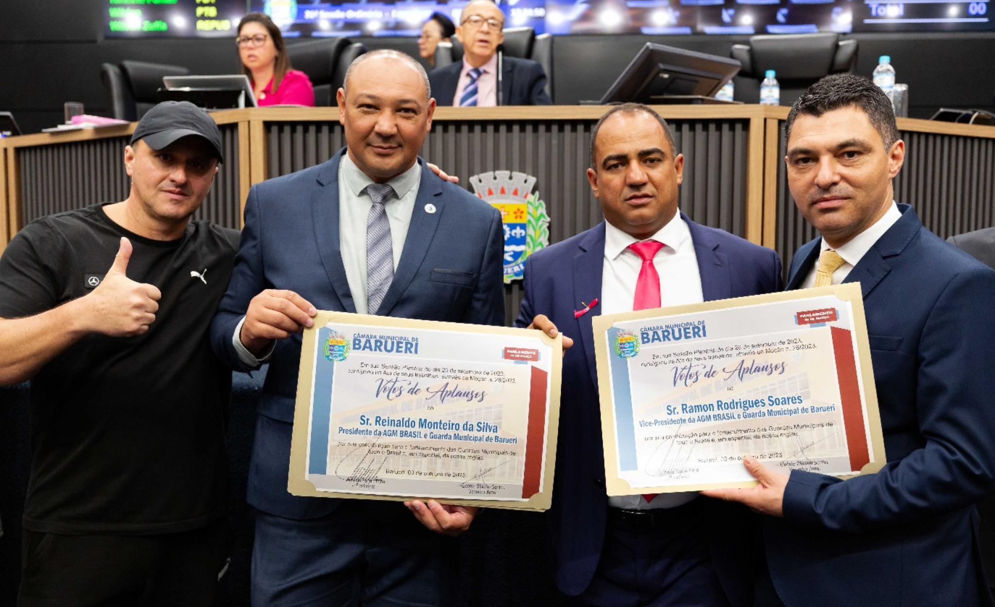 Moção de Aplausos ao INEPSP na Câmara Municipal de Barueri-SP.